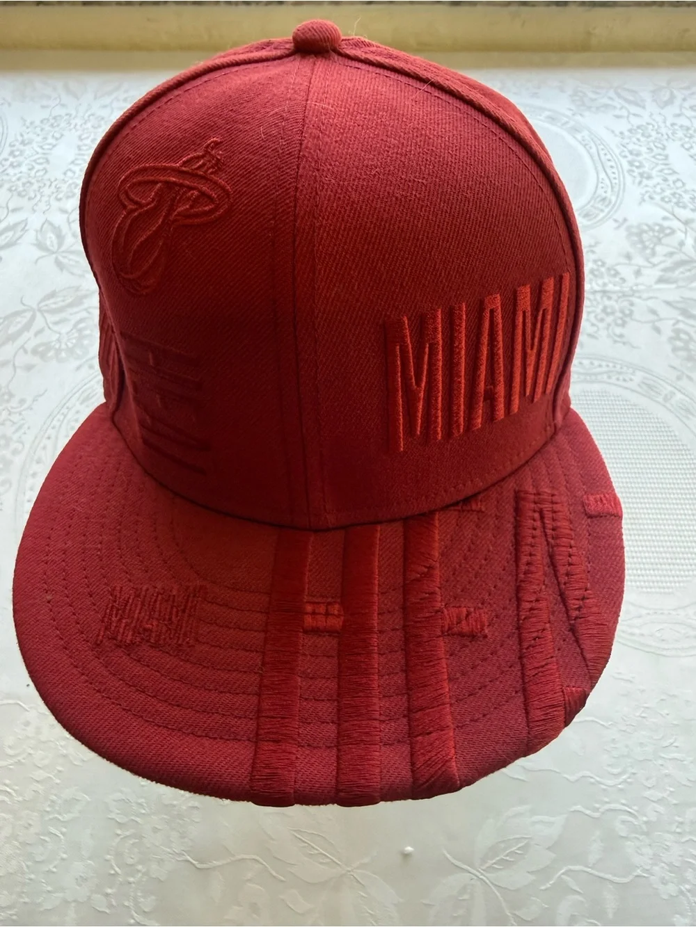 Miami Heat NBA 9Fifty New Era Miami Red Snapback Hat Cap Embroidered OSFM